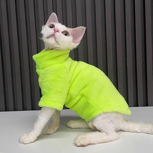 Winter-Katzenkleidung für warme Hoodies Haustiere verdicken Mantel Kätzchen Kostüme Jacke Chihuahua Herbst doppelseitig Plus Samt von MOLUO