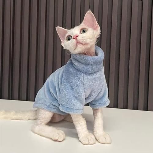 Winter-Katzenkleidung für warme Hoodies Haustiere verdicken Mantel Kätzchen Kostüme Jacke Chihuahua Herbst doppelseitig Plus Samt von MOLUO