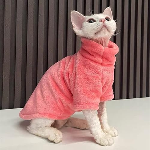 Winter-Katzenkleidung für warme Hoodies Haustiere verdicken Mantel Kätzchen Kostüme Jacke Chihuahua Herbst doppelseitig Plus Samt von MOLUO