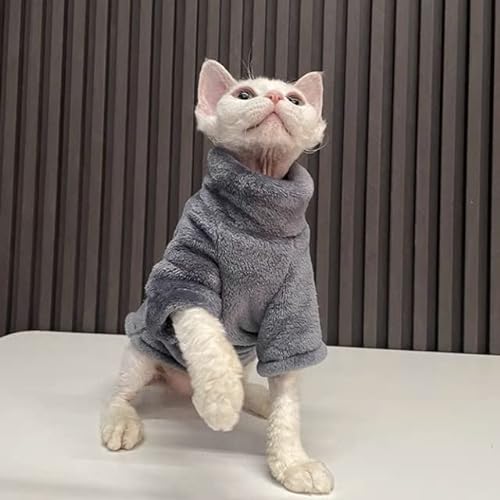 Winter-Katzenkleidung für warme Hoodies Haustiere verdicken Mantel Kätzchen Kostüme Jacke Chihuahua Herbst doppelseitig Plus Samt von MOLUO