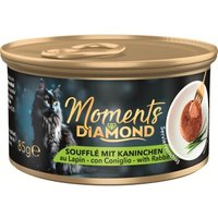 MOMENTS Diamond Nassfutter Katze, Adult, Soufflé Kaninchen 12x85 g von MOMENTS