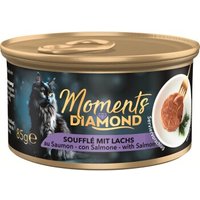 MOMENTS Diamond Nassfutter Katze, Adult, Soufflé Lachs 12x85 g von MOMENTS