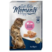 MOMENTS Soft Rolls 6x4x10g Lachs und Huhn von MOMENTS