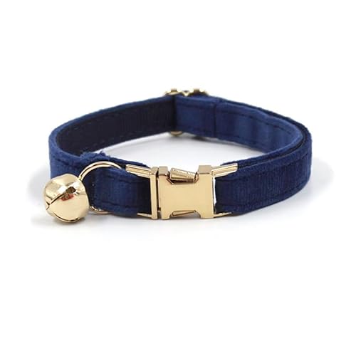 Personalisiertes Katzenhalsband mit Namensschild, verstellbares Samt Katzenhalsband mit Glocke, Haustier Halsband mit Name Telefonnummer Gravierte ID Tags (Tibetan Orchid) von MOMGEGE
