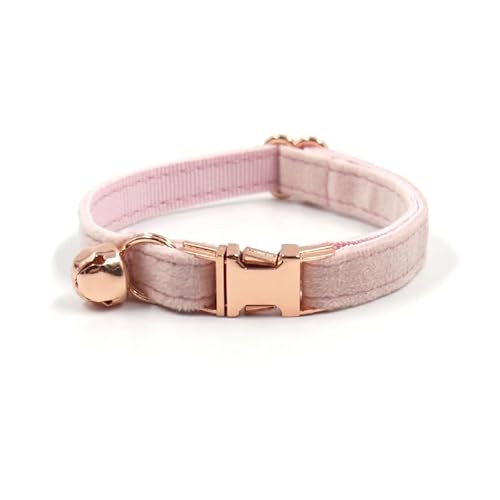 Personalisiertes Katzenhalsband mit Namensschild, verstellbares Samt Katzenhalsband mit Glocke, Haustier Halsband mit Name Telefonnummer Gravierte ID Tags von MOMGEGE