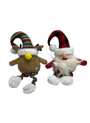 MON AMI LUKI Plüsch-Spielzeug für Weihnachten, Plüsch, Geschenk für Ihr Haustier, 2 Stück MON AMI LUKI Plüsch-Spielzeug für Weihnachten, Plüsch, Geschenk für Ihr Haustier, 2 Stück von MON AMI LUKI