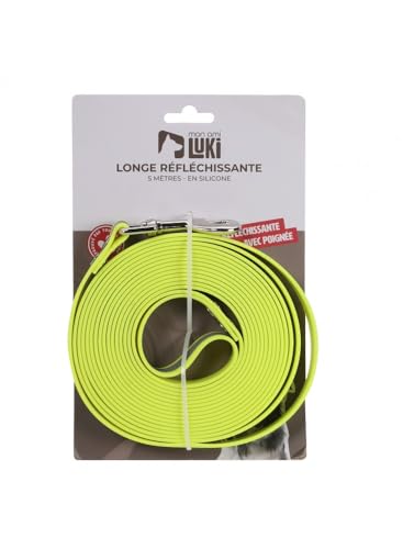 MON AMI LUKI - Reflektierende Führleine aus Silikon, 5 m, Neongelb – 500 x 2 cm – fluoreszierendes Gelb – Hund – 500 x 2 cm MON AMI LUKI - Reflektierende Führleine aus Silikon, 5 m, Neongelb – 500 x 2 cm – fluoreszierendes Gelb – Hund – 500 x 2 cm von MON AMI LUKI