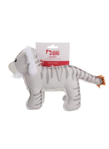 MON AMI LUKI - Textilspielzeug Tiger – Grau – Hund – 21 cm MON AMI LUKI - Textilspielzeug Tiger – Grau – Hund – 21 cm von MON AMI LUKI