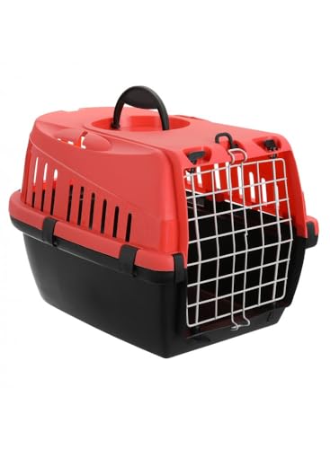 MON AMI LUKI - Transportkoffer Kunststoff – Rot – Hund und Katze von MON AMI LUKI