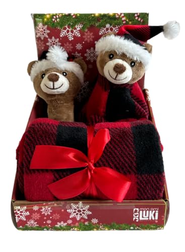 MON AMI LUKI Weihnachtsspielzeug, Plüsch, Rentier und Bär für Hunde, ein Geschenk für Ihr Haustier MON AMI LUKI Weihnachtsspielzeug, Plüsch, Rentier und Bär für Hunde, ein Geschenk für Ihr Haustier von MON AMI LUKI