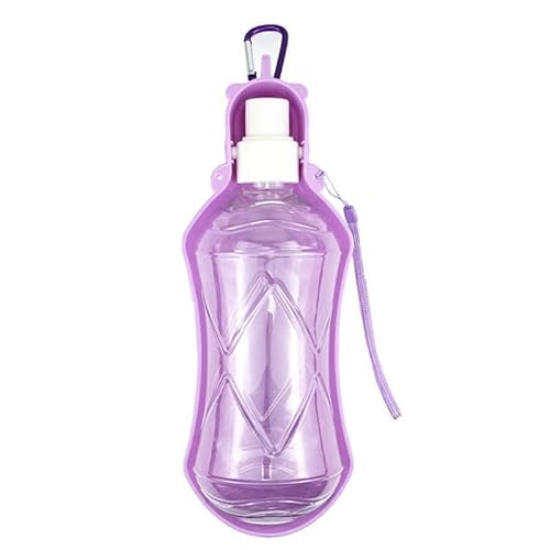 Pet Water Cup Portable Drinking Kettle Mehrzweck Pet Supplies 518ml Purple-1 von MONARCH BRIGHT