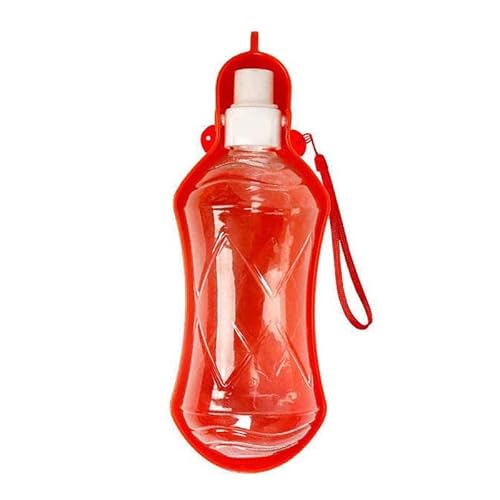 Pet Water Cup Tragbarer Trinkkessel, Mehrzweck-Haustierbedarf, 518 ml, Rot - 1 von MONARCH BRIGHT