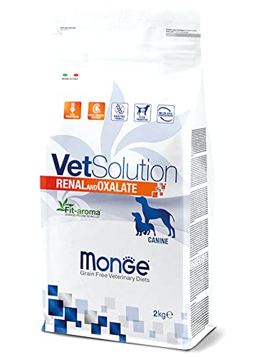 MONGE Vetsolution Cane Renal und Oxalat KG. 2 Trockenfutter für Hunde von MONGE