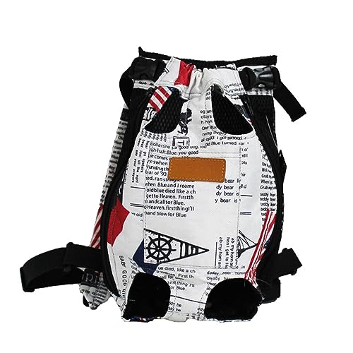 MONOJLY Atmungsaktiver Netz-Hunderucksack mit Schwanzloch und Füßen, freiliegendes Design für kleine, mittelgroße Hunde, ideal für den täglichen Gebrauch von MONOJLY