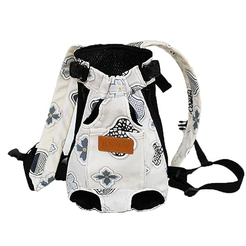 MONOJLY Atmungsaktiver Netz-Hunderucksack mit Schwanzloch und Füßen, freiliegendes Design für kleine, mittelgroße Hunde, ideal für den täglichen Gebrauch von MONOJLY