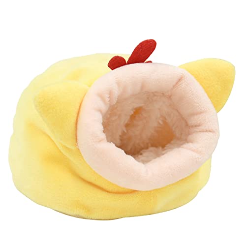 MONOJLY Hamster-Hängematte für den Winter, warmer Samt, für kleine Haustiere, Schlafnest, Bett für Meerschweinchen, Igel, Eichhörnchen, Käfigzubehör von MONOJLY