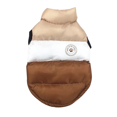 MONOJLY Winter-Hundejacke, hautfreundlich, Kätzchen, hoher Kragen, helle Farben, winddicht, modische Kleidung für Haustiere, Hunde, Katzen MONOJLY Winter-Hundejacke, hautfreundlich, Kätzchen, hoher Kragen, helle Farben, winddicht, modische Kleidung für Haustiere, Hunde, Katzen von MONOJLY
