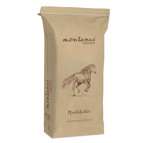 montanus Nature Pferdekraft Pro, haferfreies Kraftfutter, Ergänzungsfutter für Pferde, Pellet-Form (25 kg Sack) von MONTANUS