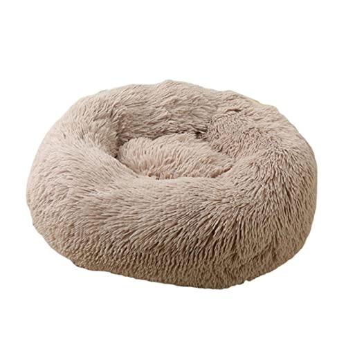 MOOCO MORNING Luxuriöses Hundebett, rund, lang, Plüsch, für kleine, mittelgroße und große Hunde, waschbar, Welpen, Katzenbett, Matte, Winter, warm, Haustierhütte in 20 Farben von MOOCO MORNING