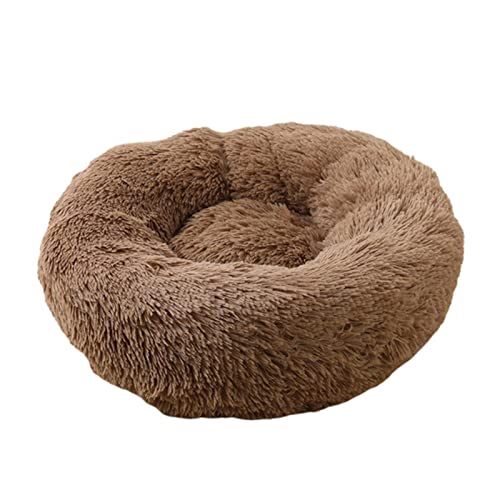 MOOCO MORNING Luxus-Hundebett, rund, lang, Plüsch, für kleine, mittelgroße und große Hunde, waschbar, für Welpen, Katzen, Winter, warm, 20 Farben von MOOCO MORNING