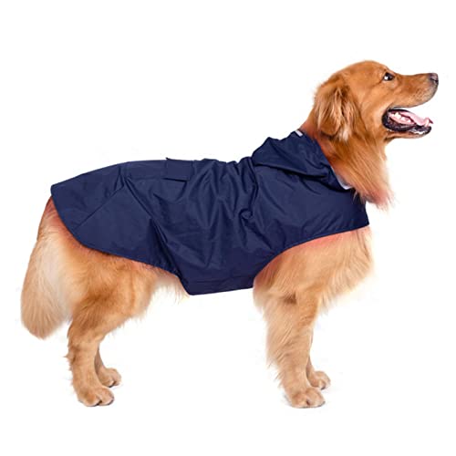MOOCO MORNING S-6XL Leichter Hunde-Regenmantel, wasserdicht, Haustier-Kleidung für kleine, mittelgroße und große Hunde, Outdoor-Kapuzenjacke von MOOCO MORNING