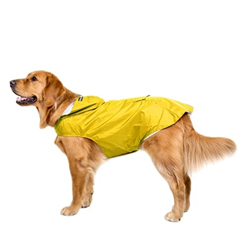 MOOCO MORNING S-6XL Leichter Hunde-Regenmantel, wasserdicht, Haustier-Kleidung für kleine, mittelgroße und große Hunde, Outdoor-Kapuzenjacke von MOOCO MORNING