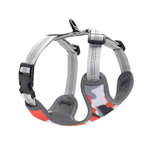 MOOCO MORNING Verstellbares Hundegeschirr Weste Reflektierendes kleines Hundegeschirr für Spaziergänge Training Haustier Produkt Französische Bulldogge Chihuahua Mops Supplies von MOOCO MORNING