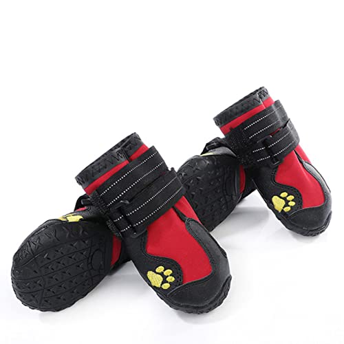 MOOCO MORNING Wasserdichter Outdoor-Sportschuh für Hunde, kleine, mittelgroße und große Hundewelpen, Stiefel für Hunde, jedes Wetter, Haustier-Hundeschuhe von MOOCO MORNING