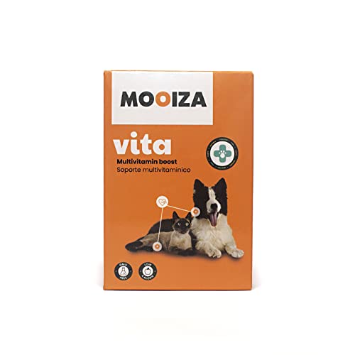 MOOIZA Vita – 21 Multivitamine für Hunde und Katzen – Mineralien und Aminosäuren – Vitamin B Komplex mit Vitamin A, C, D3 – Jod – Zink - Futterergänzung Hund und Katze – Barf - Immunsystem - Knochen MOOIZA Vita – 21 Multivitamine für Hunde und Katzen – Mineralien und Aminosäuren – Vitamin B Komplex mit Vitamin A, C, D3 – Jod – Zink - Futterergänzung Hund und Katze – Barf - Immunsystem - Knochen von MOOIZA