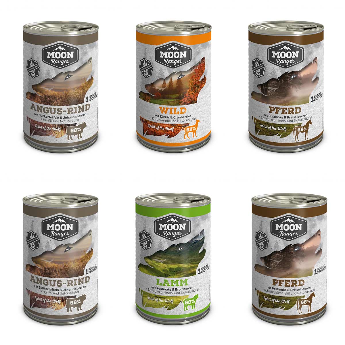 MOON Ranger Mixpaket 6x400g MOON Ranger Mixpaket 6x400g von MOON RANGER