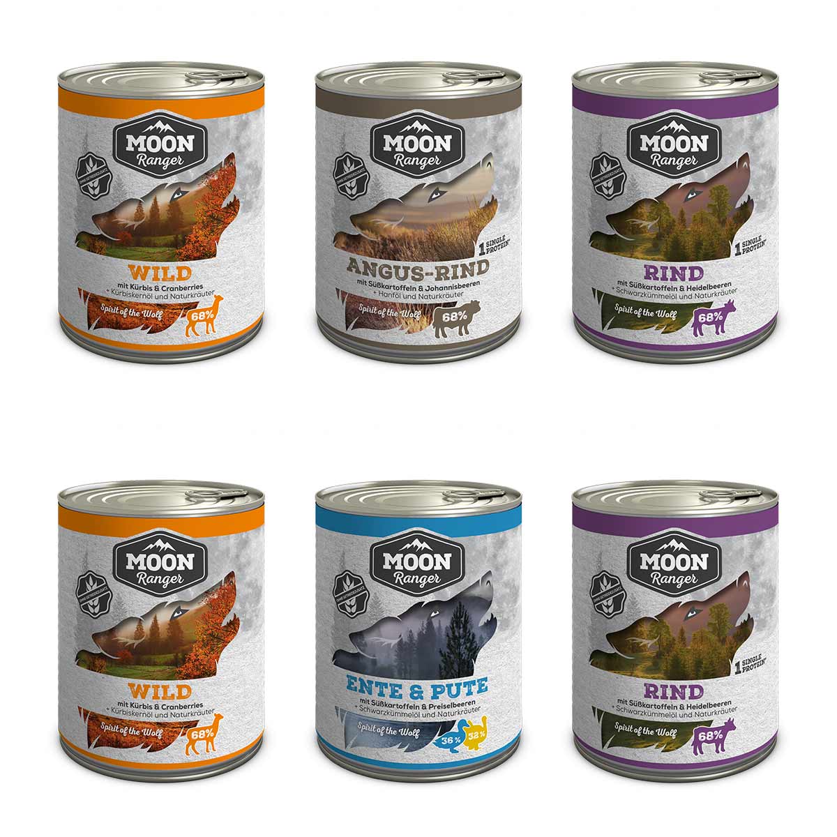 MOON Ranger Mixpaket 6x800g MOON Ranger Mixpaket 6x800g von MOON RANGER