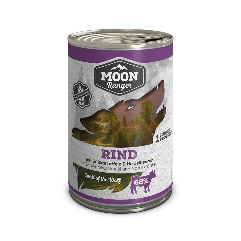 MOON Ranger Rind mit Süßkartoffeln 12x400g von MOON RANGER