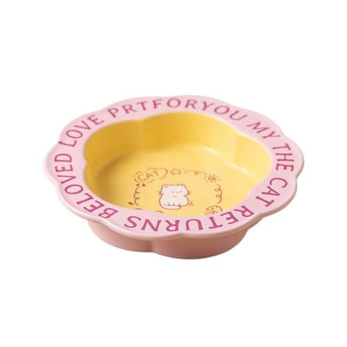 Lacy Katzennapf, Anti-schwarzes Kinn, Katzen-Dosenfutter, Keramik, Hundefutter, Wassernapf für Katzen, Katzennapf, Ablage (A-06) von MORENTSU