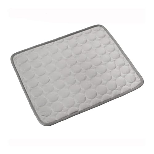 MORENTSU Kühlmatte für Hunde, Sommer, Kühlbett, extra groß für kleine und große Hunde, Haustierzubehör, Katze, strapazierfähige Decke, Sofa, Katze, Eiskissen-Decke (Grau, M 62 x 50 cm) von MORENTSU