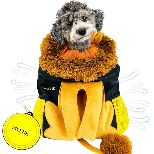 MORIK Lion's Den: Haustier-Rucksack für kleine Hunde und Katzen unter 9 kg. Mit guter Belüftung, waschbarer Matte und Sicherheitsgurt, ideal für Reisen, Wandern und Abenteuer im Alltag, Größe M MORIK Lion's Den: Haustier-Rucksack für kleine Hunde und Katzen unter 9 kg. Mit guter Belüftung, waschbarer Matte und Sicherheitsgurt, ideal für Reisen, Wandern und Abenteuer im Alltag, Größe M von MORIK