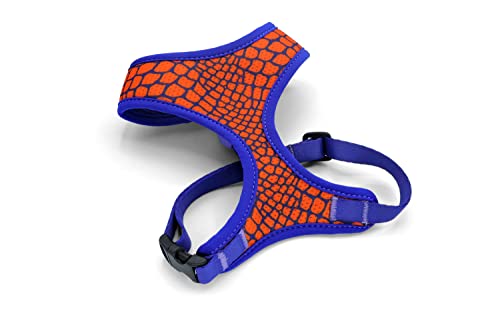 MORSO® Air Mesh Atmungsaktives Hundegeschirr für kleine Hunde, blau und orange, Größe XS von MORSO