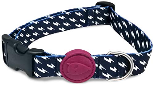MORSO® Hundehalsband für kleine/mittelgroße Hunde, Blau und Bordeaux, Größe S von MORSO
