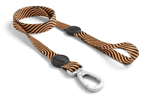 MORSO® Hundeleine für große Hunde, Größe L 100 cm, gelb/orange und schwarz von MORSO