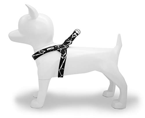 MORSO Hundegeschirr Mini für kleine Hunde, XS, schwarz, 7116 von MORSO