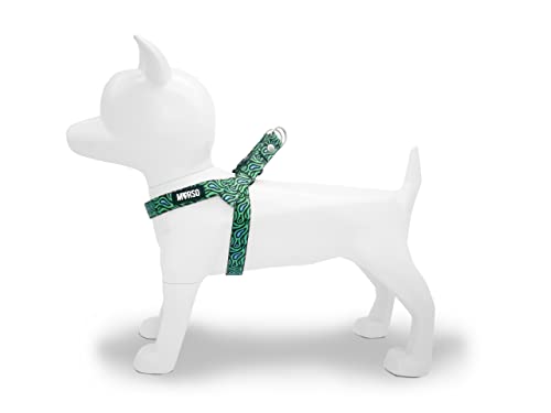 MORSO 7117 Hundegeschirr Mini für kleine Hunde, XXXS, Grün von MORSO