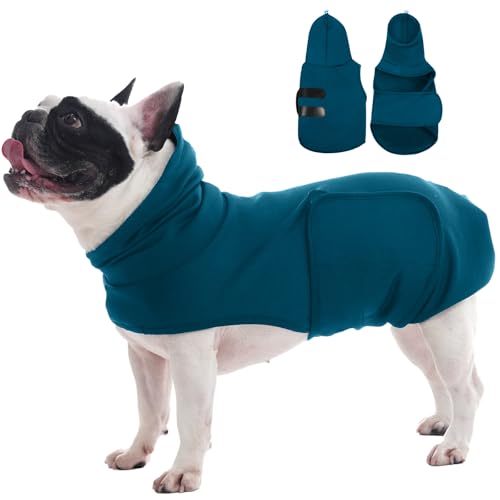 Angstshirt für kleine Hunde, Größe M, leichte Wickelweste, verstellbare Brust und Kapuze, weiche Linderung von Angstzuständen, Ohren gegen Lärm, Flussufer, maschinenwaschbar, Blau Angstshirt für kleine Hunde, Größe M, leichte Wickelweste, verstellbare Brust und Kapuze, weiche Linderung von Angstzuständen, Ohren gegen Lärm, Flussufer, maschinenwaschbar, Blau von MORVIGIVE