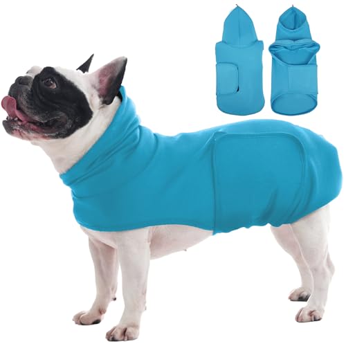 Beruhigungsweste für kleine Hunde, leicht, verstellbare Brust und Kapuze, weiche Linderung von Angstzuständen, Ohren gegen Lärm, Flussufer, maschinenwaschbar, Blau Beruhigungsweste für kleine Hunde, leicht, verstellbare Brust und Kapuze, weiche Linderung von Angstzuständen, Ohren gegen Lärm, Flussufer, maschinenwaschbar, Blau von MORVIGIVE