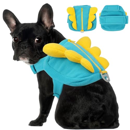 Großes Geschirr mit Rucksack und Taschen für mittelgroße Hunde, leicht, verstellbar, für Beagle-Tragen, mit D-Ring, niedliches Flügel-Design für Zuhause, Partykleid, tägliches Spazierengehen Großes Geschirr mit Rucksack und Taschen für mittelgroße Hunde, leicht, verstellbar, für Beagle-Tragen, mit D-Ring, niedliches Flügel-Design für Zuhause, Partykleid, tägliches Spazierengehen von MORVIGIVE
