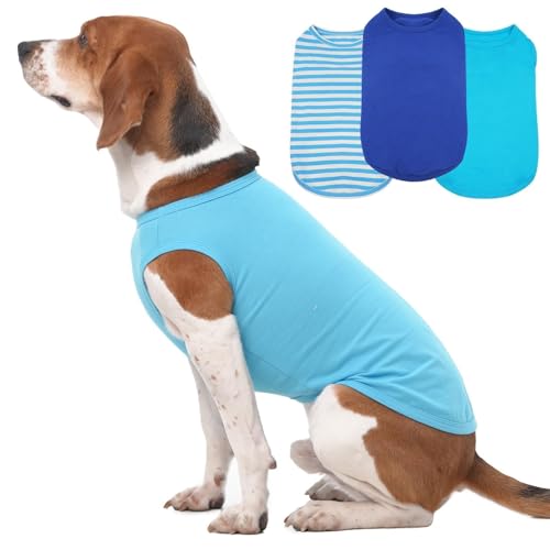 Hunde-T-Shirt, Größe XL, leicht, ärmellos, für mittelgroße Hunde und Jungen, atmungsaktiv, für den Sommer, für heißes Wetter, Sonnenschutz im Freien, zum Tragen im Innenbereich, hält Wärme (Blau, XL) Hunde-T-Shirt, Größe XL, leicht, ärmellos, für mittelgroße Hunde und Jungen, atmungsaktiv, für den Sommer, für heißes Wetter, Sonnenschutz im Freien, zum Tragen im Innenbereich, hält Wärme (Blau, XL) von MORVIGIVE