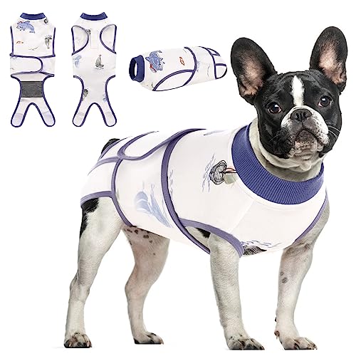 MORVIGIVE Camo Hunde-Chirurgie-Genesungsanzug, Haustier-chirurgisches Hemd nach Spay/Neutral, Body für weibliche männliche Hunde, Anti-Lecken E-Halsband, Kegelbandagen, alternativer von MORVIGIVE