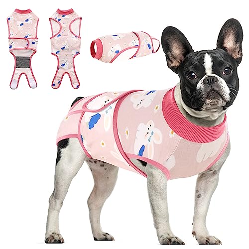 MORVIGIVE Camo Hunde-Chirurgie-Genesungsanzug, Haustier-chirurgisches Hemd nach Spay/Neutral, Body für weibliche männliche Hunde, Anti-Lecken E-Halsband, Kegelbandagen, alternativer von MORVIGIVE