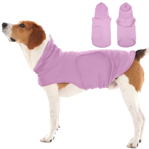 Trennungsangstweste für mittelgroße Hunde, leicht, verstellbar, Feuerwerk, beruhigendes Hemd, Beagles, Angstlinderung, Wickel für Party, Feier, Geräusche, Stürme, Violett von MORVIGIVE