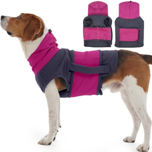 Verstellbare Angstweste für Hunde, beruhigendes Shirt für Beagle und mittelgroße Rassen, ärmellos, leicht, hoher Halsausschnitt für Feuerwerk und Trennung, maschinenwaschbar, Lila, L Verstellbare Angstweste für Hunde, beruhigendes Shirt für Beagle und mittelgroße Rassen, ärmellos, leicht, hoher Halsausschnitt für Feuerwerk und Trennung, maschinenwaschbar, Lila, L von MORVIGIVE