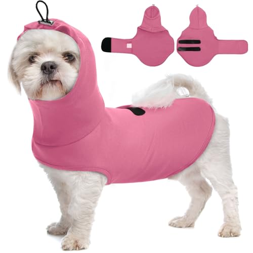 X-Small Angstweste für Hunde, ärmellos, leicht, beruhigendes Hemd, verstellbar mit Brust und Kapuze für Welpen, Anti-Angst-Kleidung gegen Lärm, Feuerwerk, Rose X-Small Angstweste für Hunde, ärmellos, leicht, beruhigendes Hemd, verstellbar mit Brust und Kapuze für Welpen, Anti-Angst-Kleidung gegen Lärm, Feuerwerk, Rose von MORVIGIVE