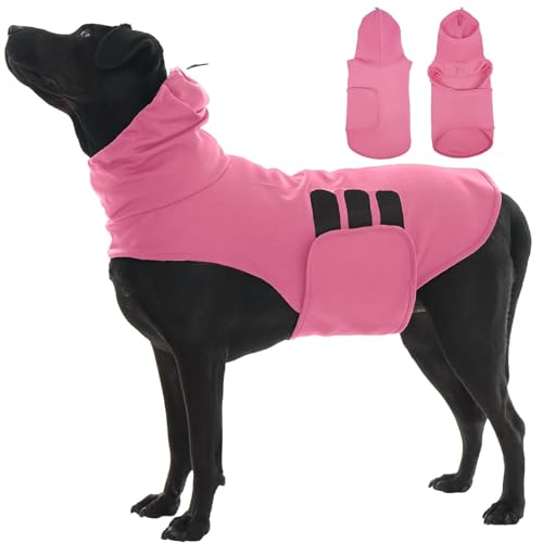 XL Hunde-Angstweste mit verstellbarer Brust-, Kapuzen- und Ohrenabdeckung, Labrador, weich, leicht, beruhigendes Shirt für Gewitter, Blitz, Trennung, allein zu Hause, Rose XL Hunde-Angstweste mit verstellbarer Brust-, Kapuzen- und Ohrenabdeckung, Labrador, weich, leicht, beruhigendes Shirt für Gewitter, Blitz, Trennung, allein zu Hause, Rose von MORVIGIVE